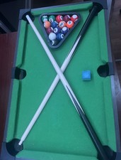 Mini Pool Table Billiard Set Tabletop Portable Pool Arcade Game Table