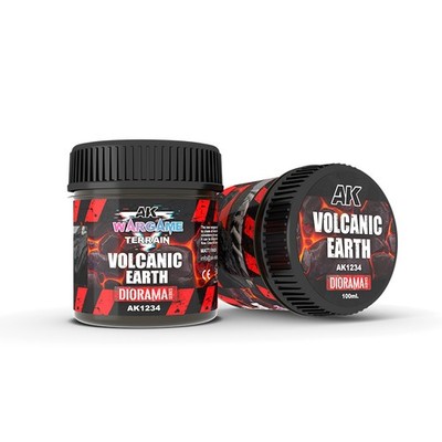 AK Interactive Wargame Terrains Volcanic Earth 100ml Acrylic Texture AK1234