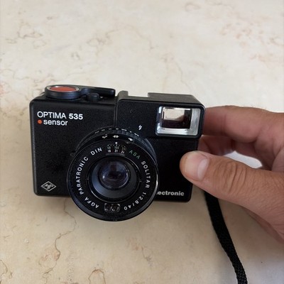 Agfa 535 Sensor, Compact 35mm Film Camera - Tested with batteries ori case inclu