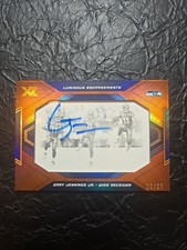 2019 Panini Xr Gery Jennings Jr. On Card Auto Organe  /25