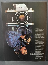 1974 Vintage Ads, Printed,Wall Art, Camera, Nikon F Classic 2149 