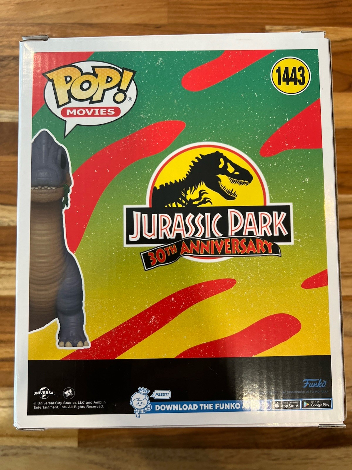 Funko POP Movies Jurassic Park Brachiosaurus 1443 Entertainment Earth VAULTED