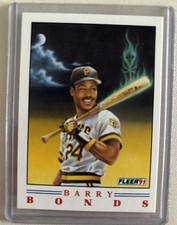 Barry Bonds 1991 Fleer Pro Visions #1 of 4 - San Francisco Giants / Pirates