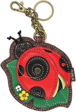 CHALA LADYBUG A Women's Decorative Key Fob Coin Purse 4.5 x 4.5 x 0.3in NWT