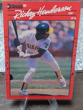 Donruss 1990 Rickey Henderson #304 Oakland Athletics Baseball Card . After Inc