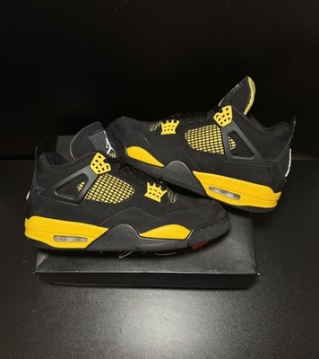 Nike Air Jordan 4 Thunder Yellow 2023 Size 9.5 Pre-Owned