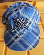 Thunder & Bolt Multi Color Plaid Lightning Bolts And Wings Hat Baseball Cap L/XL