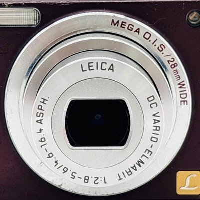 Panasonic LUMIX DMC-FX33 Burgundy Compact Camera with LEICA