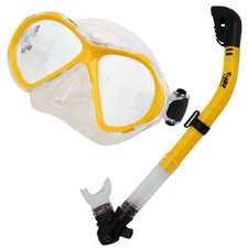 Promate Scuba Dive Snorkeling Spearfishing Mask Dry Snorkel Gear Set
