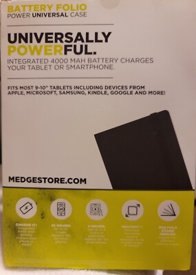 Microsoft M-Edge universal Tablet Case Cover 9 and 10  Battery folio Case