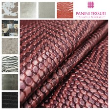 Tessuto finta pelle coccodrillo pitone ANIMALIER zebra leopardo tessuto AL METRO