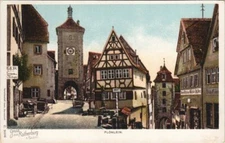 Old postcard postcard Rothenburg Plonlein GERMANY (1076940)