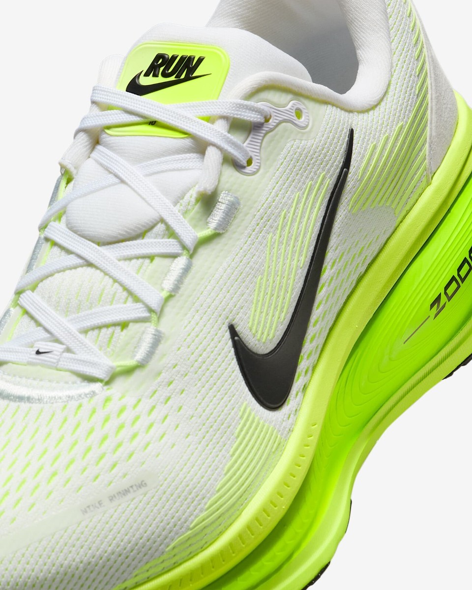 ◆Nike◆ Bomero 18 W White Electric Green Volt Black HM68041 Nike - Men's Vomero 18 - High Cushioned Running Shoe