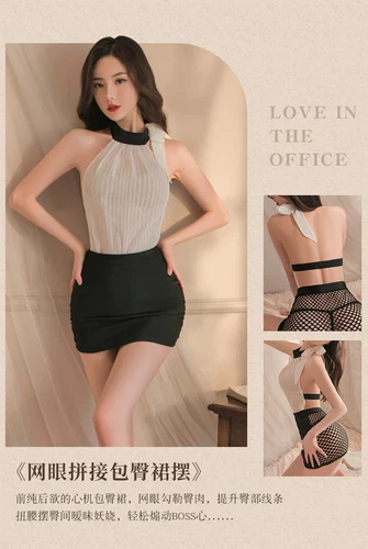 Lingerie Sexy Teacher Office Lady Uniform Club Secretary Cosplay Costumes Dress - Picture 13 of 24