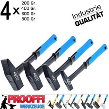 4 x Profi Schlosserhammer Werkstatt Vorschlag Hammer Fiberglas ERGO 200 - 800 Gr