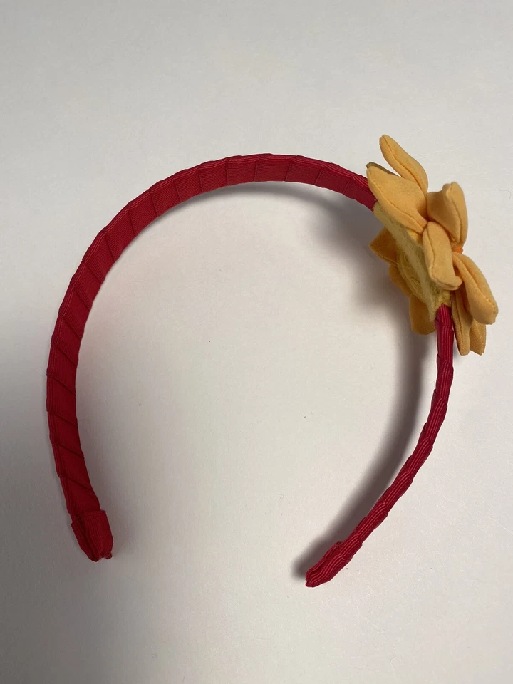 Gymboree Niñas Talla Única SUNFLOWER SONRISAS Diadema Rosa Con Girasol Usada en Excelente Condición Foto 3 de 4