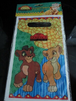 DISNEY KÖNIG DER LÖWEN II 8 BEUTETÜTEN PARTY KOVU & KIARA BRANDNEU SEHR SELTEN 1998