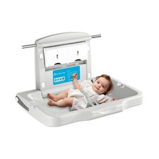 modunful Wall-Mounted Baby Changing Station, Commercial Horizontal Fold-Down ...
