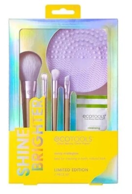 EcoTools Shine Brighter Make Up Pinsel Set LIMITED EDITION - 7-teiliges Set