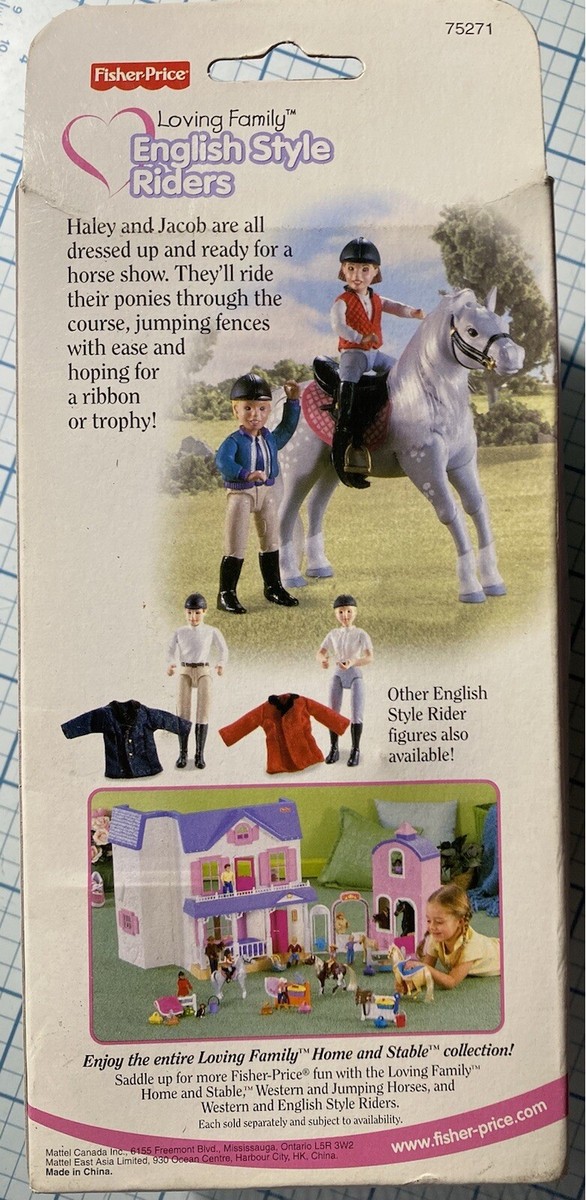 Fisher Price Loving Family Dollhouse ENGLISH STYLE HORSE RIDER