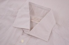NWT Luciano Barbera Size Medium Dress Shirt Brand New Striped Made in Italy