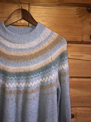 J Crew Puff Sleeve Alpaca Sweater Size S s-l400.jpg main image 4
