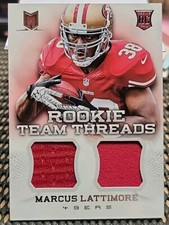 2013 Panini Momentum Marcus Lattimore Rookie Team Threads Dual Jersey #/399 RC 