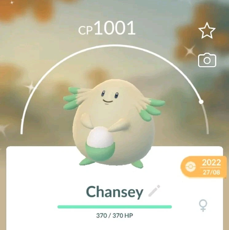 Pokèmon Go Shiny Chansey Registered/Unregistered/30 Day/Lucky Trades #113