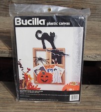 NEW Bucilla Plastic Canvas Halloween Frame Wall hanger KIT