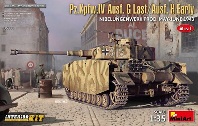 MiniArt 35333 Pz.Kpfw.IV Ausf. G-Last/H-Early Nibelungenwerk Prod. 2 in 1 1/35