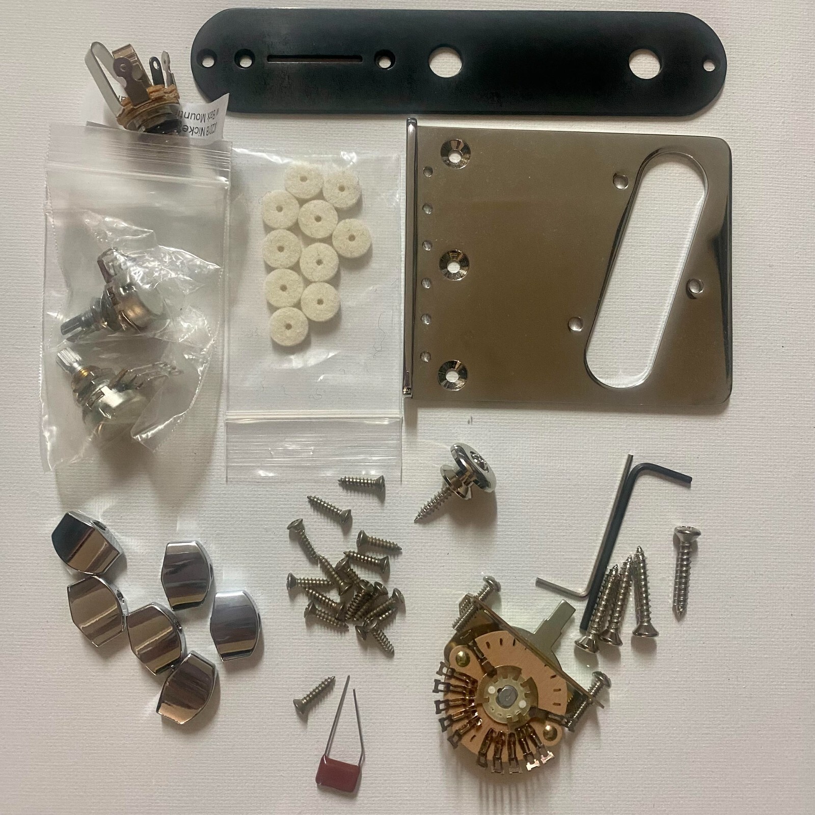 Fender Tele Guitar Parts Entire Lot Covers Plates Screws Switch