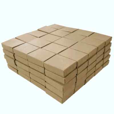 1,000 pcs Bulk 2-1/8'' x 1-5/8'' x 3/4'' Paper Cotton Filled Jewelry Gift Boxes #11