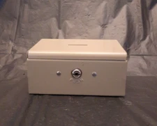 Rockaway Metal Box, Coin Slot, Locking (no key), Made in USA