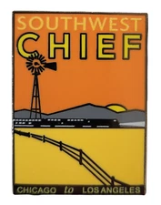 Amtrak Southwest Chief Route Collector Edition Enameled Lapel Hat Pin