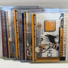 2001-02 Pacific Vanguard Dual Memorabilia Pick One! Complete your Set!