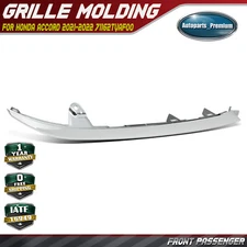 Front Passenger Chrome Grille Headlight Molding Trim for Honda Accord 2021-2022