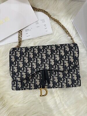 SADDLE POUCH Blue Dior Oblique Jacquard Reference SADDLE POUCH Blue Dior Oblique Jacquard Reference