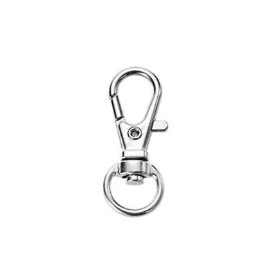 100pcs Metal Clasp Swivel Trigger 30mm/36mm Clips Snap Hooks Key Ring Keychain B