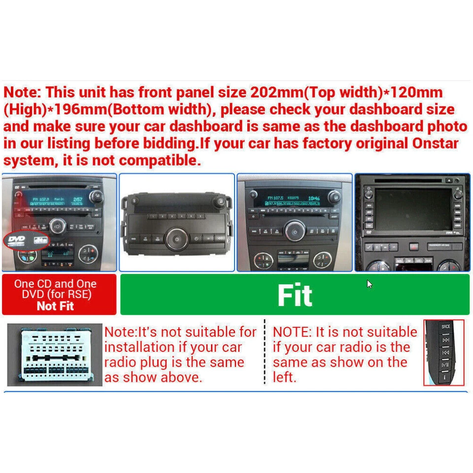 8" For Chevrolet Traverse 2009 2010 2011 2012 Radio Stereo Carplay Android GPS Foto 3 de 4