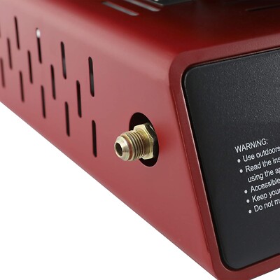 Grill Gaz 3 Brûleurs 25,500 BTUs - Tabletop - Acier Inoxydable Rouge - Neuf