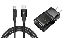 Type-C Fast Home Charger 6ft USB Cable Quick Power Adapter for SmartPhones