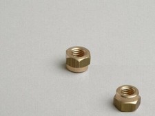 A Pair Of Lambretta Exhaust Brass Nuts LI SX TV GP