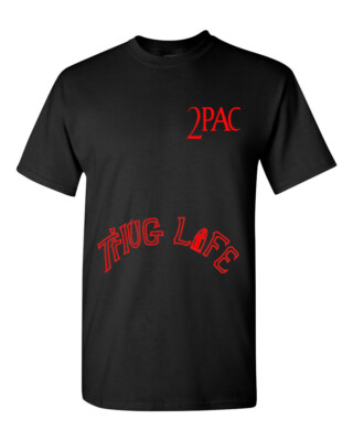 コット2  THUG LIFE - hip hop rap music tupac 2pac - T-shirt Short Sleeve 50