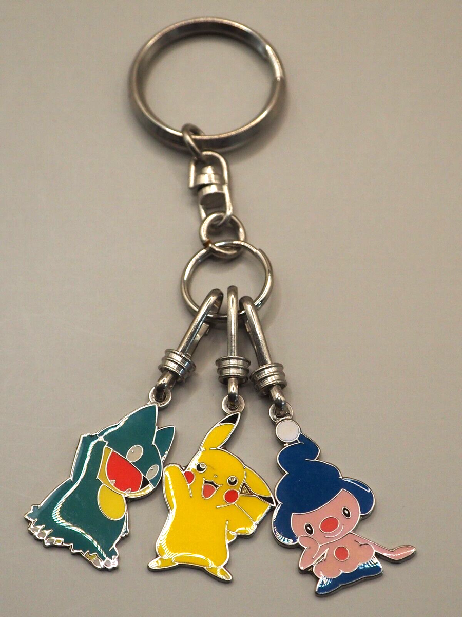 Pikachu Munchlax Mime Jr. Pokemon Metal Key Chain Charm Nintendo