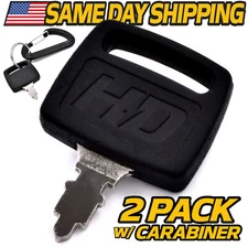 (2 Pack) Ignition Switch Key for ALL Hustler Mowers Super Z FasTrak Raptor Indak