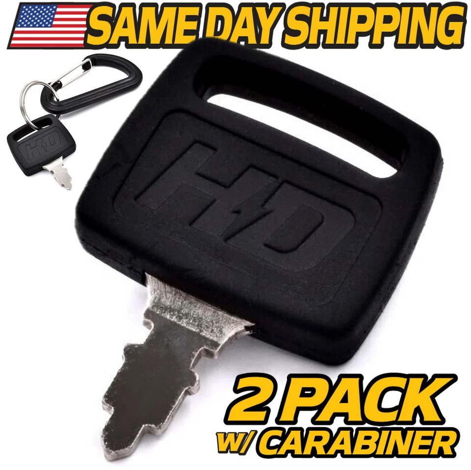 (2 Pack) Ignition Switch Key for ALL Hustler Mowers Super Z FasTrak Raptor Indak
