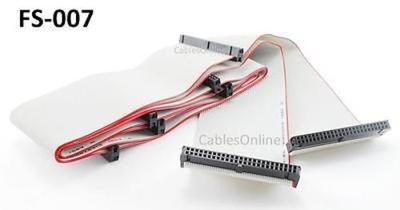 71inch Internal IDC 50-Pin 8-Connector SCSI Cable for 1-7 Drives, CablesOnline