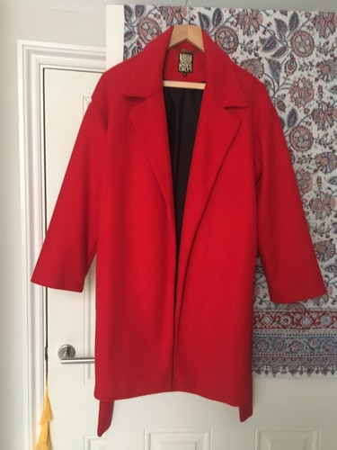 Biba Red wrap Coat size 8 | eBay
