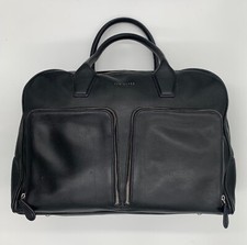 Used Ted Baker Black Leather Briefcase 