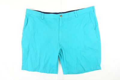 CLUB ROOM AQUA BLUE GREEN 42 STRETCH KHAKI CHINO SHORTS MENS PREOWNED